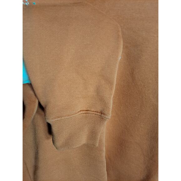 Blair Women's Orange‎ Better-Than-Basic Embroidered Tunic Sweatshirt Size M - Picture 5 of 6